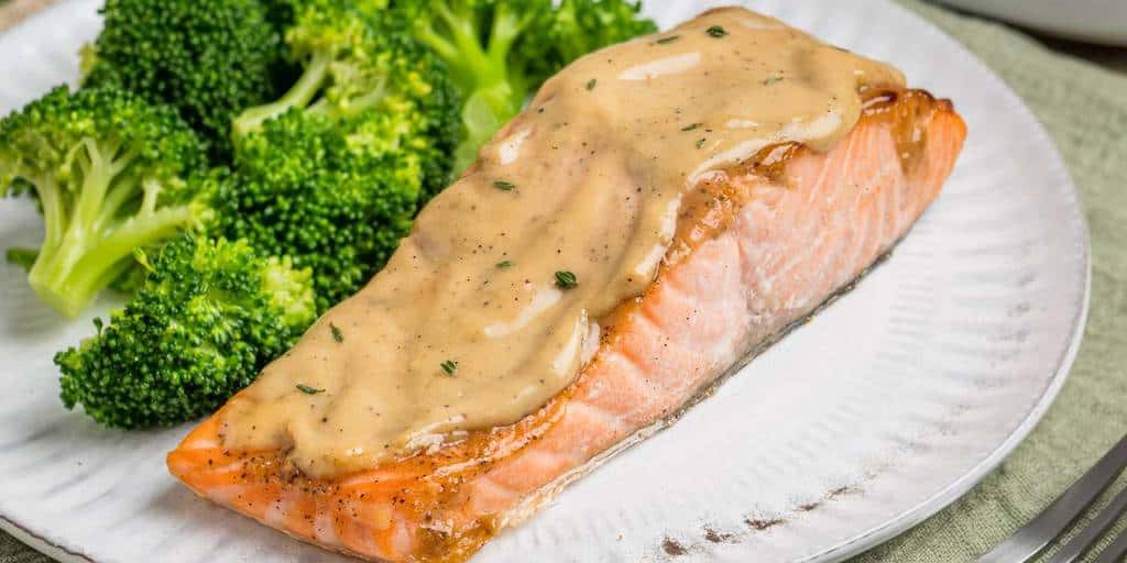 Salmão com Molho de Mel e Mostarda no Air Fryer